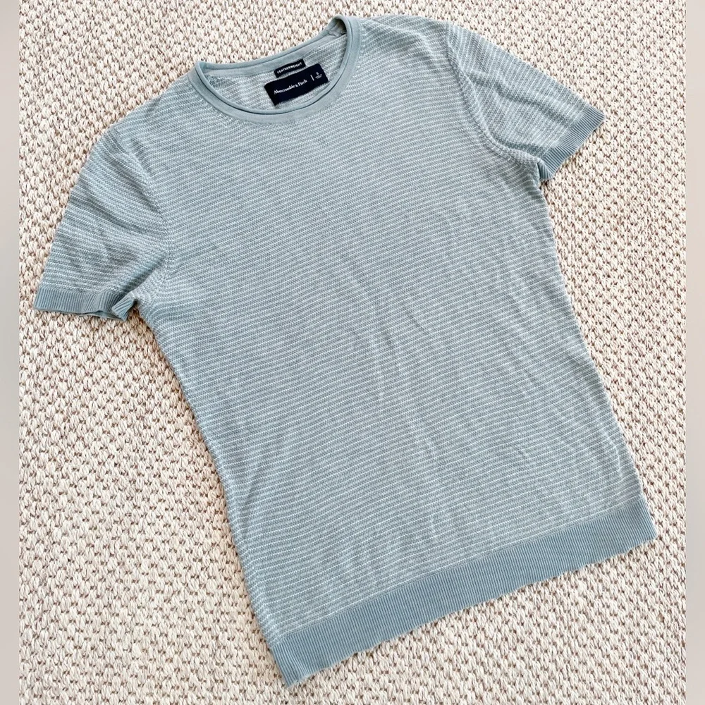 Abercrombie & Fitch Featherweight Knit Tee – Men’s Size Small - Picture 2 of 5